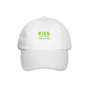 einfach ist genial - Baseballkappe - Weiß/Weiß - Vorne