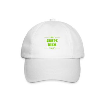 der Tag ist super - Baseballkappe - Weiß/Weiß - Vorne