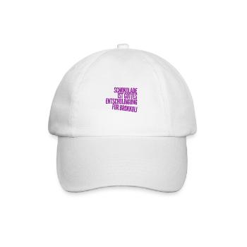 that's why there's chocolate - Baseball Cap - white/white - Front