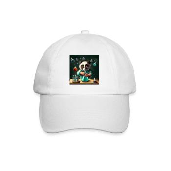 Panda Forscher - Baseballkappe - Weiß/Weiß - Vorne