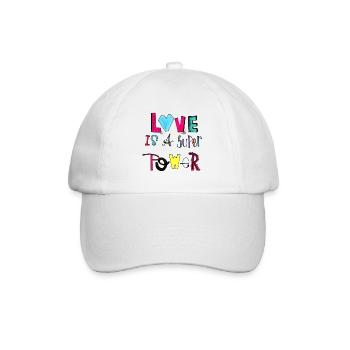 Love - Baseballkappe - Weiß/Weiß - Vorne