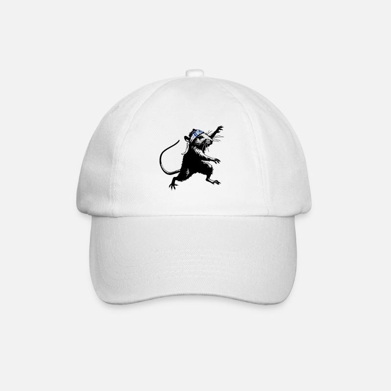 KaRATe - "Ninja Rat" - Baseball Cap - white/white