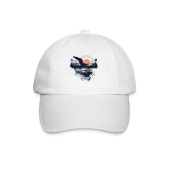 Möwe Seevogel Leuchtturm - Baseballkappe - Weiß/Weiß - Vorne