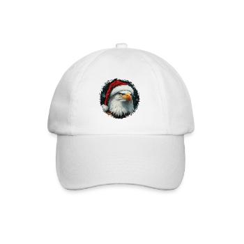 Eagle Christmas - Baseball Cap - white/white - Front