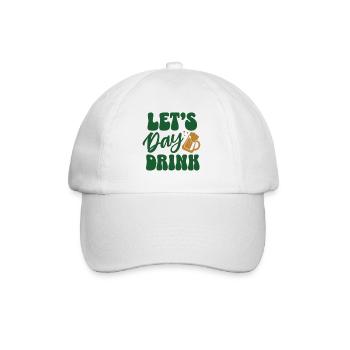 Let's Day Drink Bier-Motiv - Baseballkappe - Weiß/Weiß - Vorne