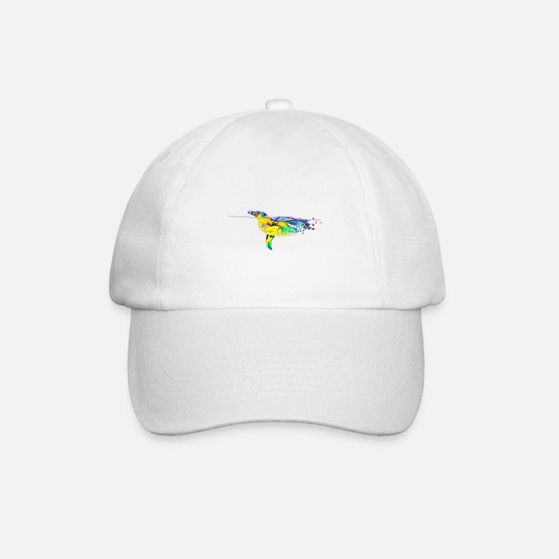 penguin - Baseball Cap - white/white