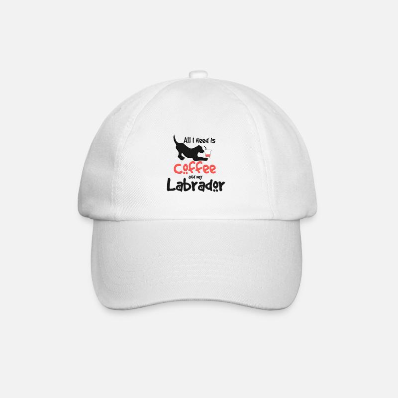 Labrador - Baseballkappe - Weiß/Weiß