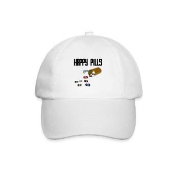Meerschweinchen - Baseballkappe - Weiß/Weiß - Vorne