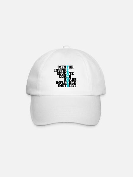 Sportlehrer - Baseballkappe - Weiß/Weiß