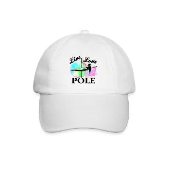 Pole Dance - Baseballkappe - Weiß/Weiß - Vorne