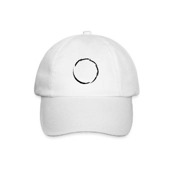 Kreis Symbol - Baseballkappe - Weiß/Weiß - Vorne