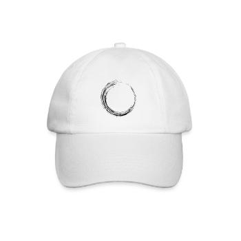 Kreis Schwarz - Baseballkappe - Weiß/Weiß - Vorne
