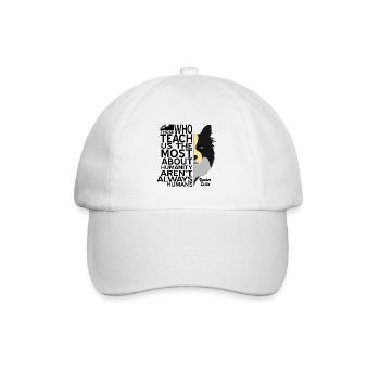 Border Collie - Baseballkappe - Weiß/Weiß - Vorne