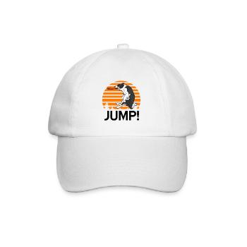 Border Collie - Baseballkappe - Weiß/Weiß - Vorne