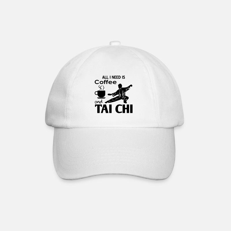 Tai Chi - Baseballkappe - Weiß/Weiß