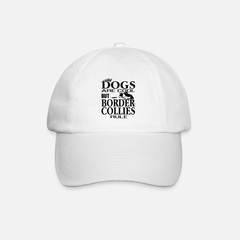 Border collie - Casquette classique - blanc/blanc