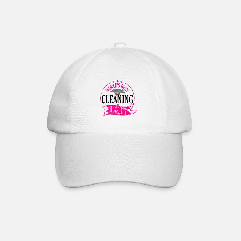 Cleaning lady gift - Baseball Cap - white/white