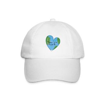 climate change heart climate protection - Baseball Cap - white/white - Front