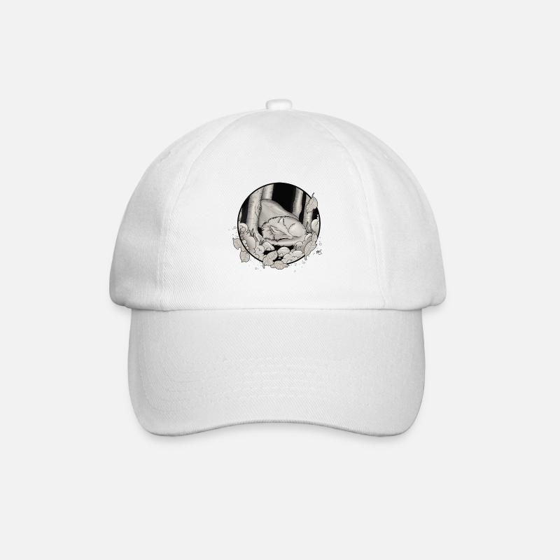 Renard endormi - Casquette classique - blanc/blanc