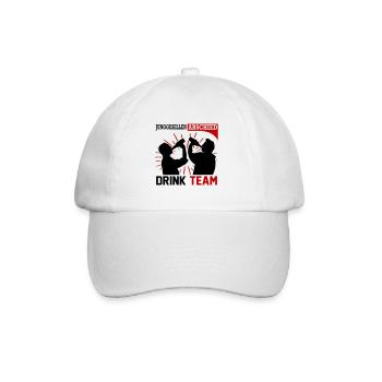 Junggesellenabschied Drink Team Männer Saufen - Baseballkappe - Weiß/Weiß - Vorne