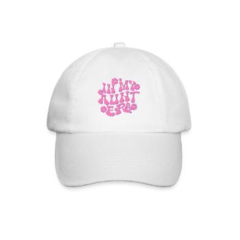 In My Aunt Era Baby Announcement for Aunt Mother's - Baseball Cap - white/white - Front