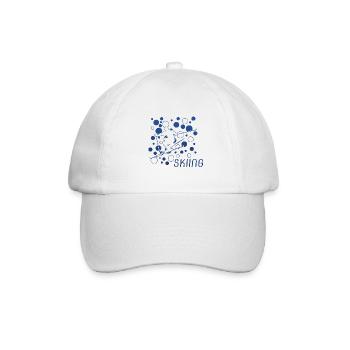Skiing Ski - Baseballkappe - Weiß/Weiß - Vorne