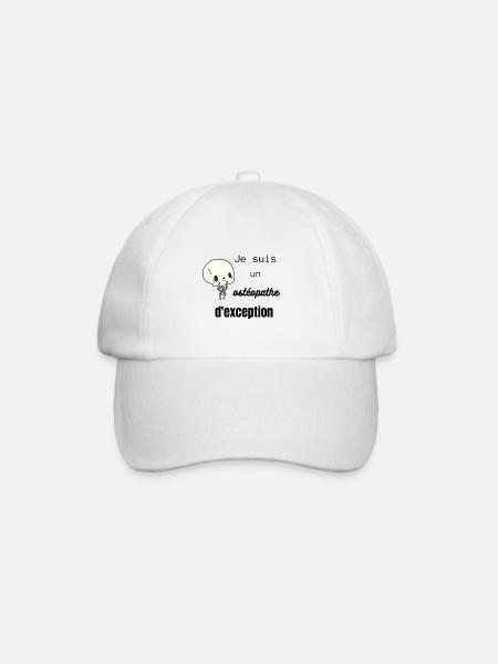 Je suis une ostéopathe d'exception ! Idée cadeau - Casquette classique - blanc/blanc