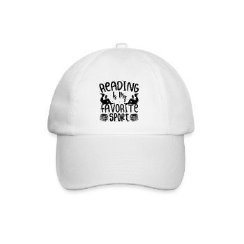 Reading Is My Favorite Sport - Read - Baseball Cap - white/white - Front