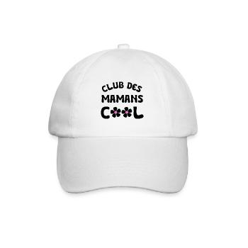 club des mamans cool - Casquette classique - blanc/blanc - Devant