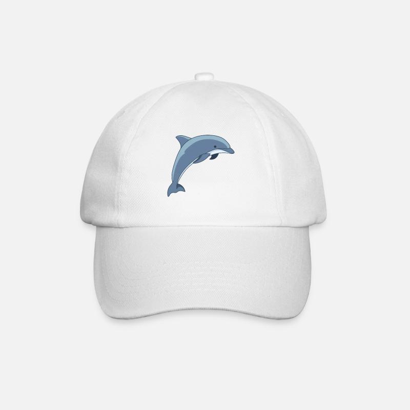 Meerestiere - Baseballkappe - Weiß/Weiß