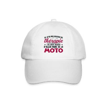 Biker Need to Ride Motorcycle Humor Gift - Baseball Cap - white/white - Front