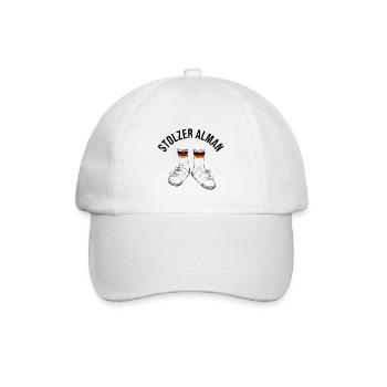 Stolzer Alman - Baseballkappe - Weiß/Weiß - Vorne