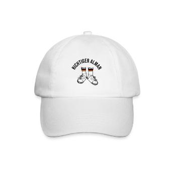 Richtiger Alman - Baseballkappe - Weiß/Weiß - Vorne