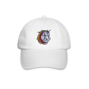 Motivation Building Muscle Gym Training Gym - Baseball Cap - white/white - Front