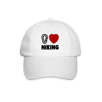 I love hiking Hiking Heart Dear Hikers - Baseball Cap - white/white - Front