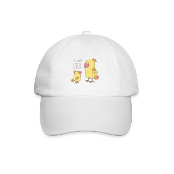 Vogel Papa - Baseballkappe - Weiß/Weiß - Vorne