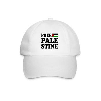 Free palestine - Casquette classique - blanc/blanc - Devant