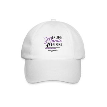 Encore Mamie 2023 Cadeau Future Grand Mère - Casquette classique - blanc/blanc - Devant