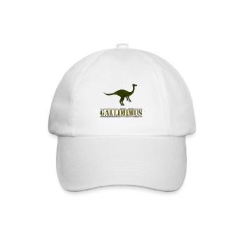 Gallimimus Dino - Baseballkappe - Weiß/Weiß - Vorne