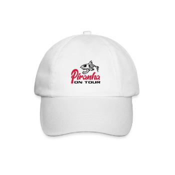 Piranha en tournée - Casquette classique - blanc/blanc - Devant