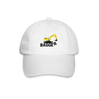 Bagger - Baseballkappe - Weiß/Weiß - Vorne