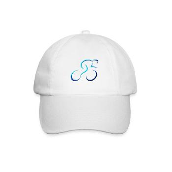 cycliste cyclisme BMX vélo sport VTT hobby - Casquette classique - blanc/blanc - Devant