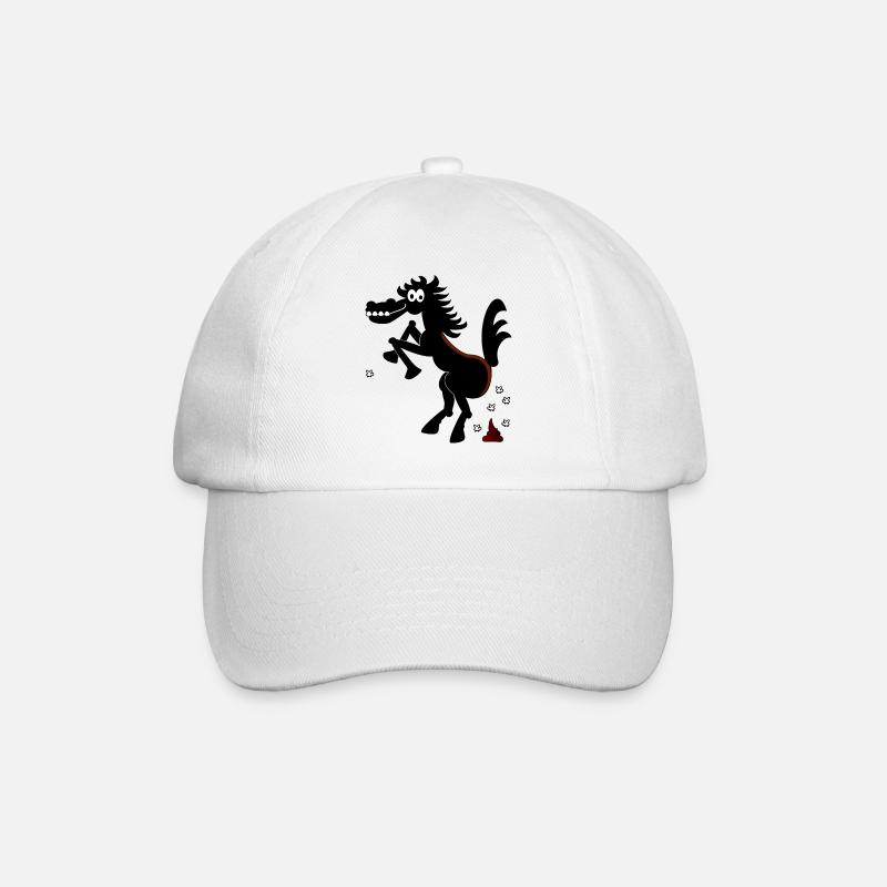 Cheval sauvage 'n mouches (ddp) - Casquette classique - blanc/blanc