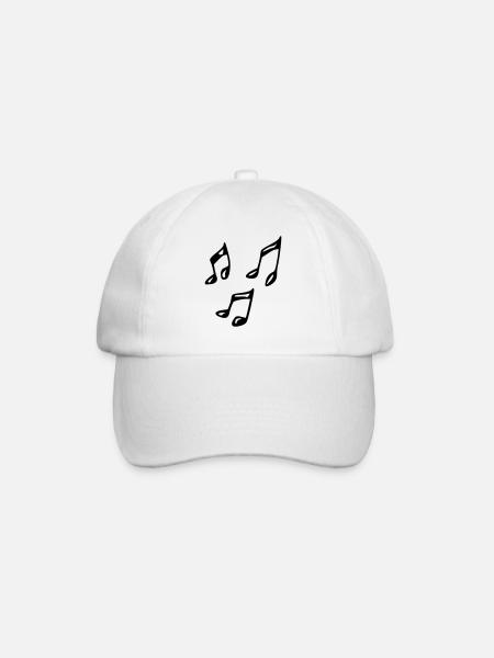 Note - Baseballkappe - Weiß/Weiß