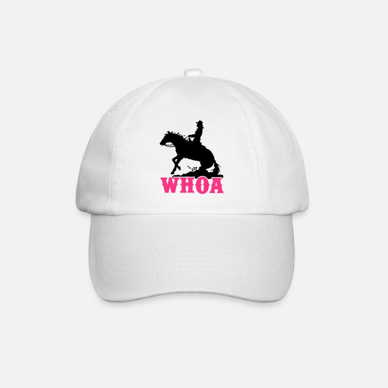 Whoa Cowgirl - Baseballkappe - Weiß/Weiß