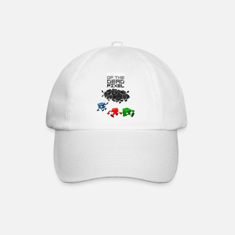 dead pixel - Baseballkappe - Weiß/Weiß