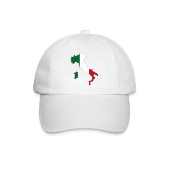 Italien - Baseballkappe - Weiß/Weiß - Vorne