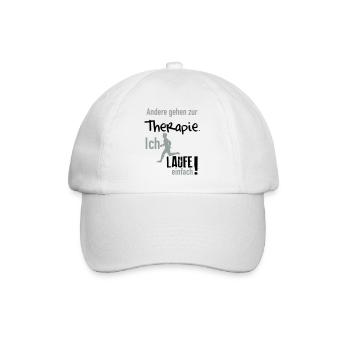 Therapie Laufen - Baseballkappe - Weiß/Weiß - Vorne