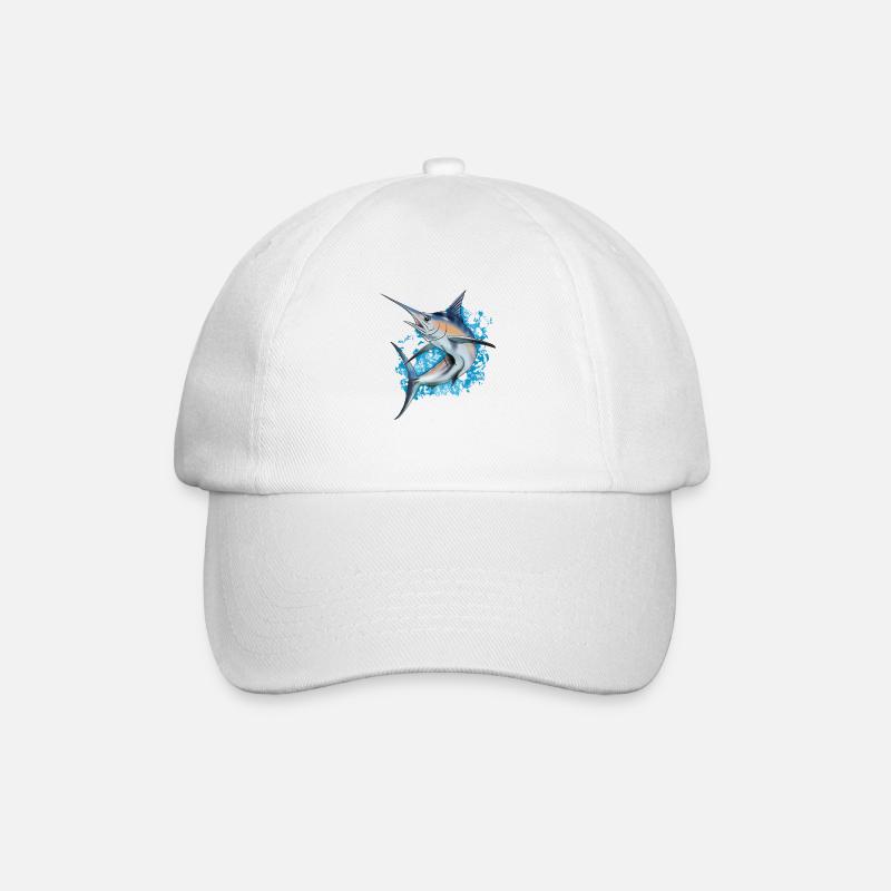 Marlin - Baseball Cap - white/white