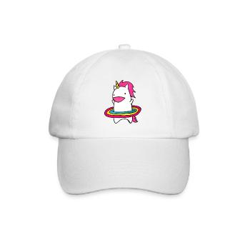 Hula Hop Einhorn - Baseballkappe - Weiß/Weiß - Vorne